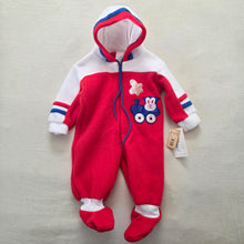 Load image into Gallery viewer, Vintage Deadstock Train Bunny PJs 6-9 months
