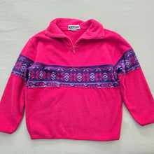 Load image into Gallery viewer, Vintage Pink/Purple Fleece Sweater kids 10/11
