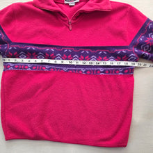 Load image into Gallery viewer, Vintage Pink/Purple Fleece Sweater kids 10/11
