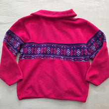 Load image into Gallery viewer, Vintage Pink/Purple Fleece Sweater kids 10/11
