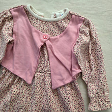 Load image into Gallery viewer, Vintage Pink Floral Bodysuit 18 months *flaw
