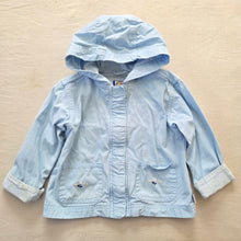 Load image into Gallery viewer, Vintage Blue Floral Embroidered Jacket 24 months
