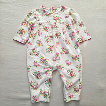 Load image into Gallery viewer, Vintage Smocked Floral Bodysuit 6-9 months
