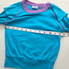 Load image into Gallery viewer, Vintage Aqua + Purple Long Sleeve 4t
