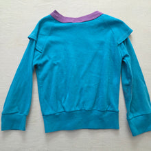 Load image into Gallery viewer, Vintage Aqua + Purple Long Sleeve 4t
