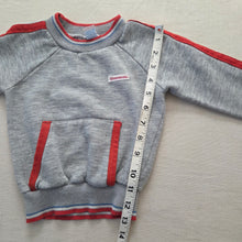 Load image into Gallery viewer, Vintage Healthtex Gray/Red Crewneck 18-24 months
