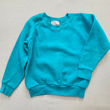 Load image into Gallery viewer, Vintage Teal Reglan Crewneck kids 6
