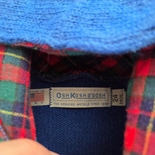 Load image into Gallery viewer, Vintage Oshkosh Blue Knit Hoodie 18-24 months

