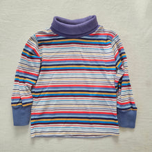 Load image into Gallery viewer, Vintage Healthtex Colorful Striped Turtleneck 2t/3t
