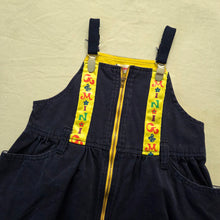 Load image into Gallery viewer, Vintage Navy Bubble Overalls 2t
