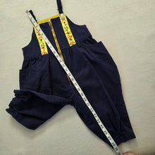 Load image into Gallery viewer, Vintage Navy Bubble Overalls 2t
