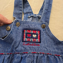 Load image into Gallery viewer, Vintage Healthtex "Sweetheart Blues" Denim Overalls 12 months
