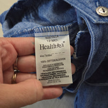 Load image into Gallery viewer, Vintage Healthtex "Sweetheart Blues" Denim Overalls 12 months

