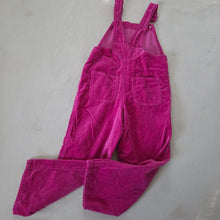 Load image into Gallery viewer, Vintage Disney Fuschia Velvet Overalls 4t/5t
