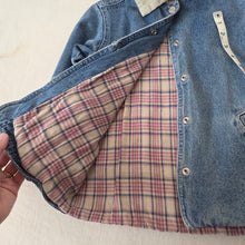 Load image into Gallery viewer, Vintage Flannel-Lined Jean Jacket 4t
