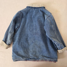 Load image into Gallery viewer, Vintage Flannel-Lined Jean Jacket 4t
