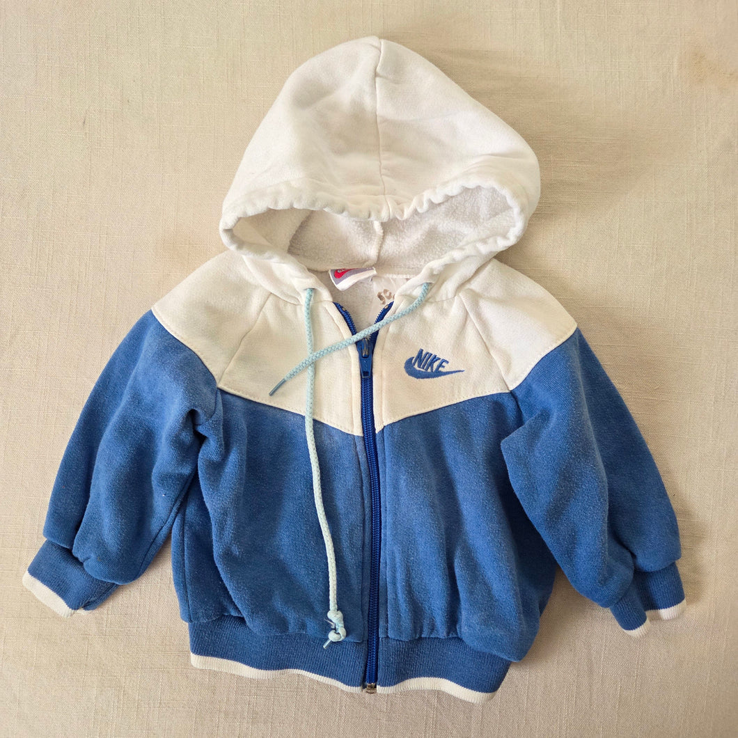 Vintage Nike Color Block Zip-up Hoodie 6-9 months