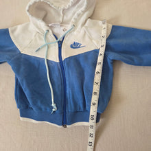 Load image into Gallery viewer, Vintage Nike Color Block Zip-up Hoodie 6-9 months
