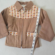 Load image into Gallery viewer, Vintage 60s Geometric Neutral Jacket 18 months

