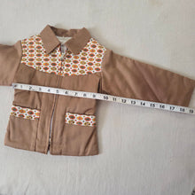 Load image into Gallery viewer, Vintage 60s Geometric Neutral Jacket 18 months
