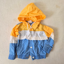 Load image into Gallery viewer, Vintage Color Block Thin Hooded Jacket 9-12 months
