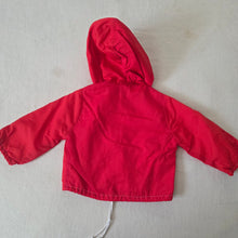 Load image into Gallery viewer, Vintage 70s Red Hooded Jacket 9 months
