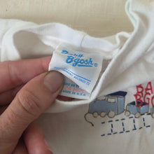 Load image into Gallery viewer, Vintage Oshkosh Train Bear Long Sleeve 24 months
