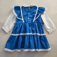 Load image into Gallery viewer, Vintage Sears Blue Long Sleeve Dress 2t
