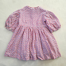 Load image into Gallery viewer, Vintage Red/Blue Floral Dress 4t

