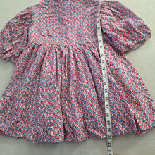 Load image into Gallery viewer, Vintage Red/Blue Floral Dress 4t
