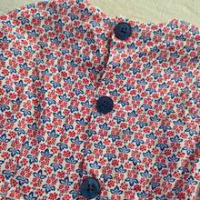 Load image into Gallery viewer, Vintage Red/Blue Floral Dress 4t
