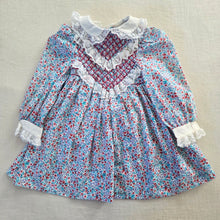 Load image into Gallery viewer, Vintage Polly Flinders Smocked Floral Dress 18-24 months
