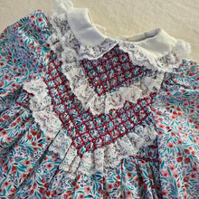 Load image into Gallery viewer, Vintage Polly Flinders Smocked Floral Dress 18-24 months
