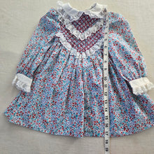 Load image into Gallery viewer, Vintage Polly Flinders Smocked Floral Dress 18-24 months
