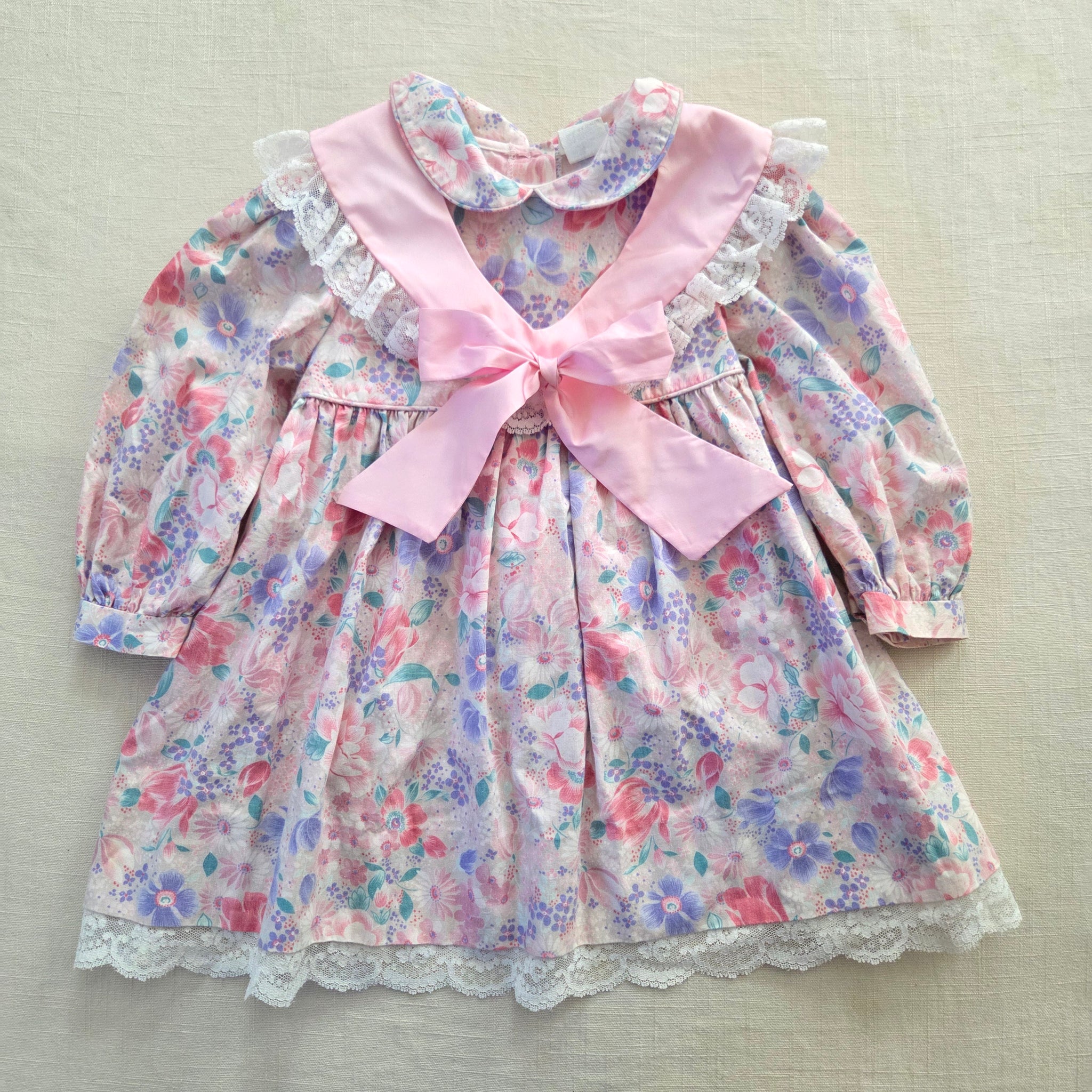 Vintage Bryan Beautiful Floral Dress 2t