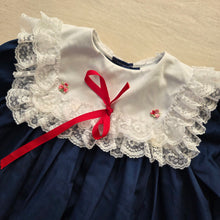 Load image into Gallery viewer, Vintage Bryan Navy Long Sleeve Dress 2t/3t
