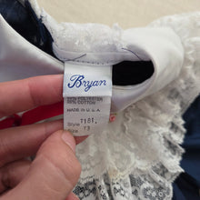 Load image into Gallery viewer, Vintage Bryan Navy Long Sleeve Dress 2t/3t

