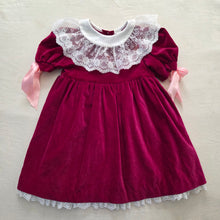 Load image into Gallery viewer, Vintage Bryan Velvet Lace Dress 4t
