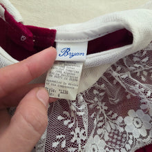 Load image into Gallery viewer, Vintage Bryan Velvet Lace Dress 4t
