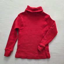 Load image into Gallery viewer, Vintage Red Ribbed Turtleneck 18-24 months

