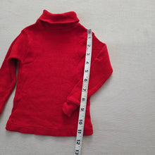Load image into Gallery viewer, Vintage Red Ribbed Turtleneck 18-24 months
