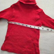 Load image into Gallery viewer, Vintage Red Ribbed Turtleneck 18-24 months
