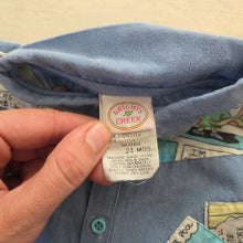 Load image into Gallery viewer, Vintage Comic Buttondown Long Sleeve 24 months
