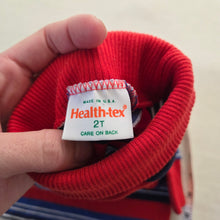 Load image into Gallery viewer, Vintage Healthtex Red/Blue Striped Turtleneck 2t
