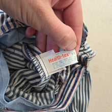 Load image into Gallery viewer, Vintage Healthtex Girly Flower + Striped Denim Overalls 3t
