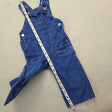 Load image into Gallery viewer, Vintage Blue 100% Cotton Overalls 18-24 months

