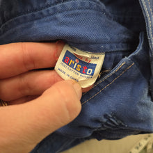 Load image into Gallery viewer, Vintage Blue 100% Cotton Overalls 18-24 months
