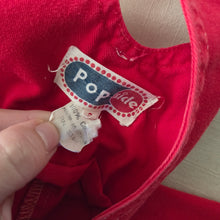 Load image into Gallery viewer, Vintage 80s Popsicle Red Overalls 2t/3t
