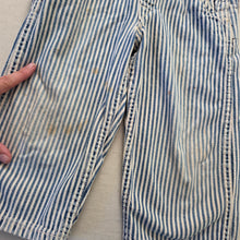 Load image into Gallery viewer, Vintage 50s Roundhouse Striped Denim Overalls 3t
