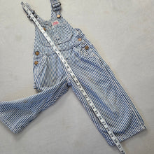 Load image into Gallery viewer, Vintage 50s Roundhouse Striped Denim Overalls 3t
